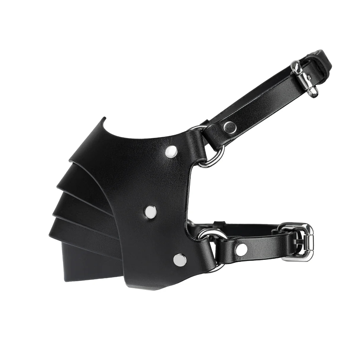 Leather Mask “Ruin”red