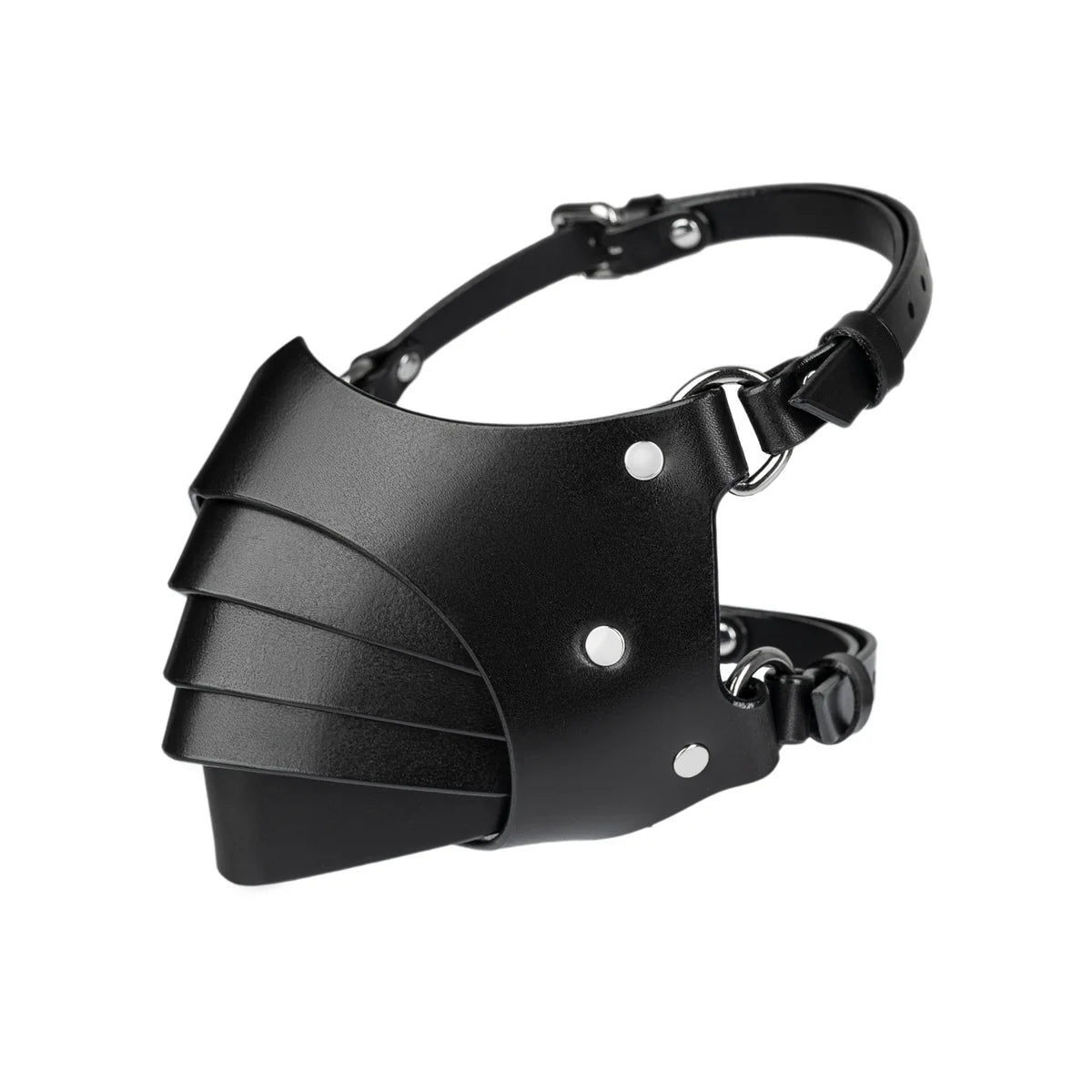 Leather Mask “Ruin”red