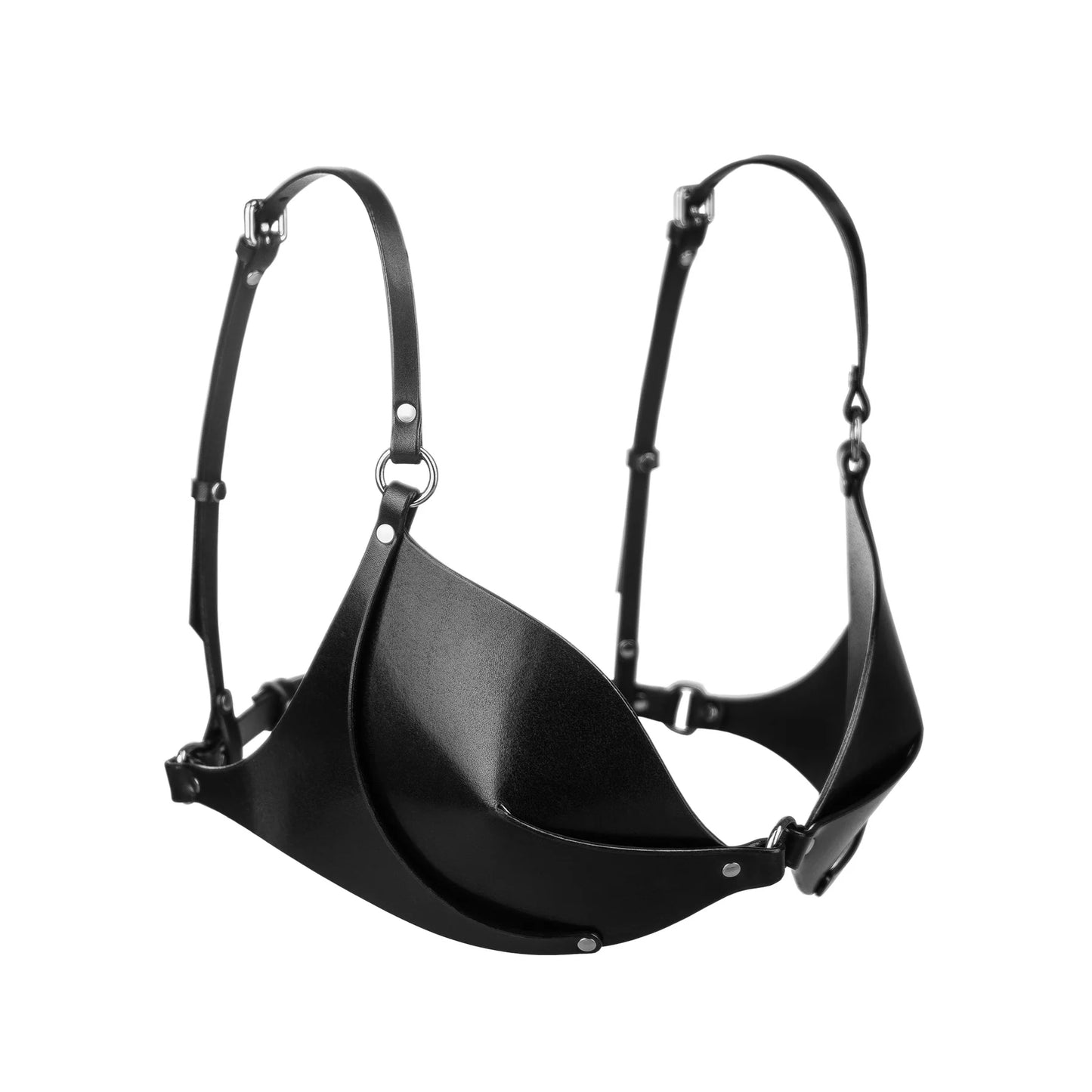 Leather Bra «Domina» red
