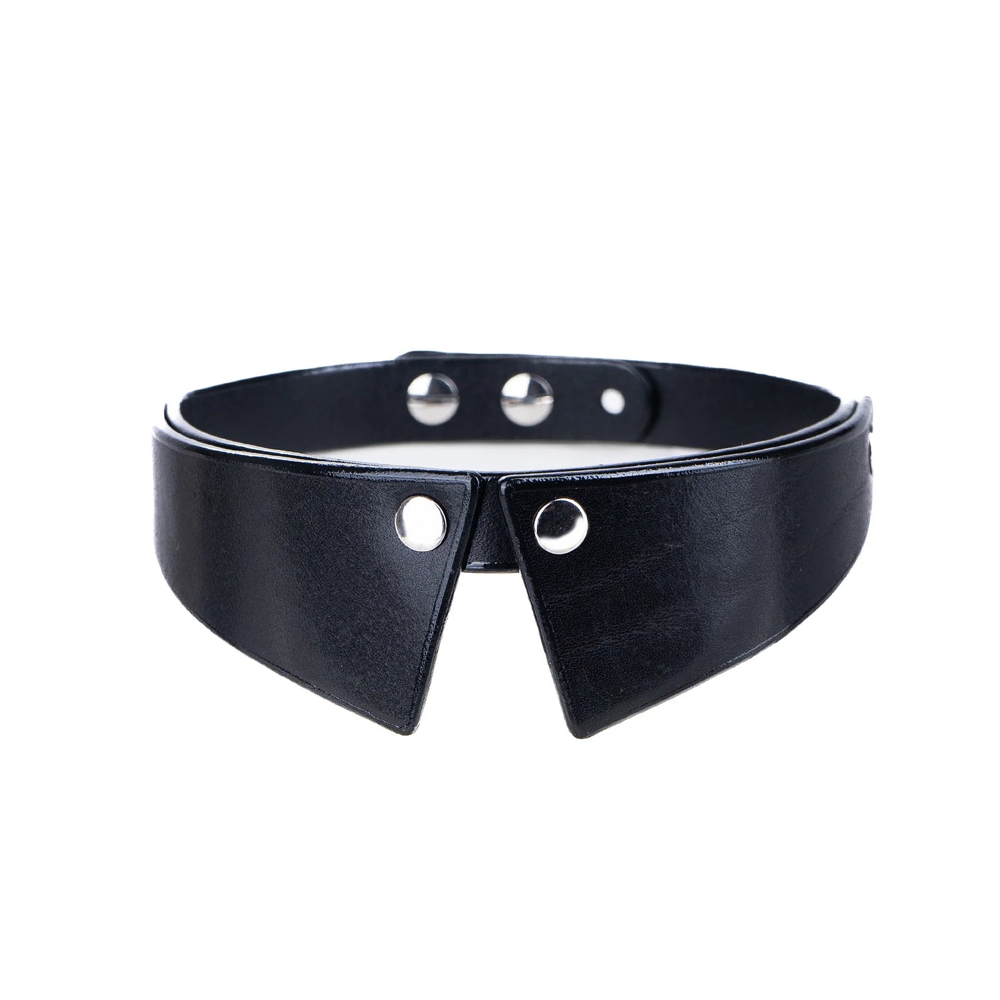 Leather Choker «Aria» red
