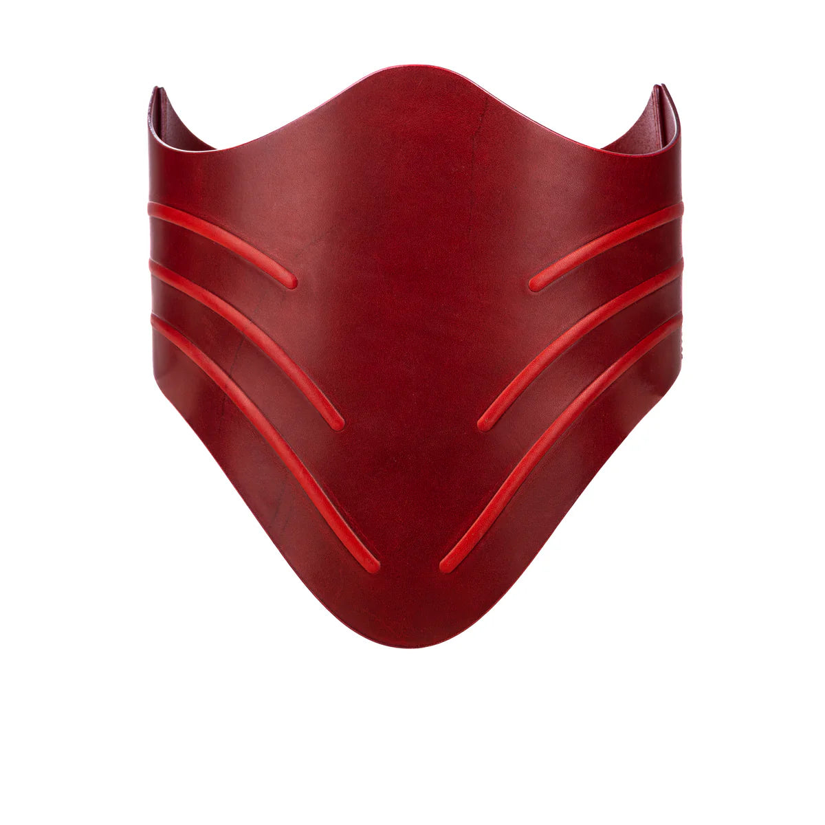 Leather Corset «Aegis»red