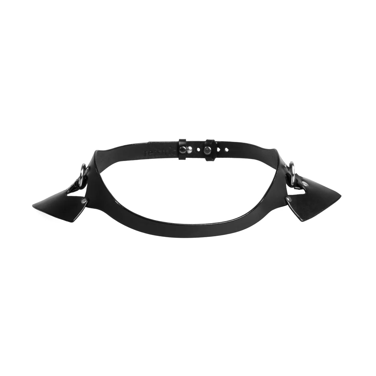 Leather Belt «Obey» red