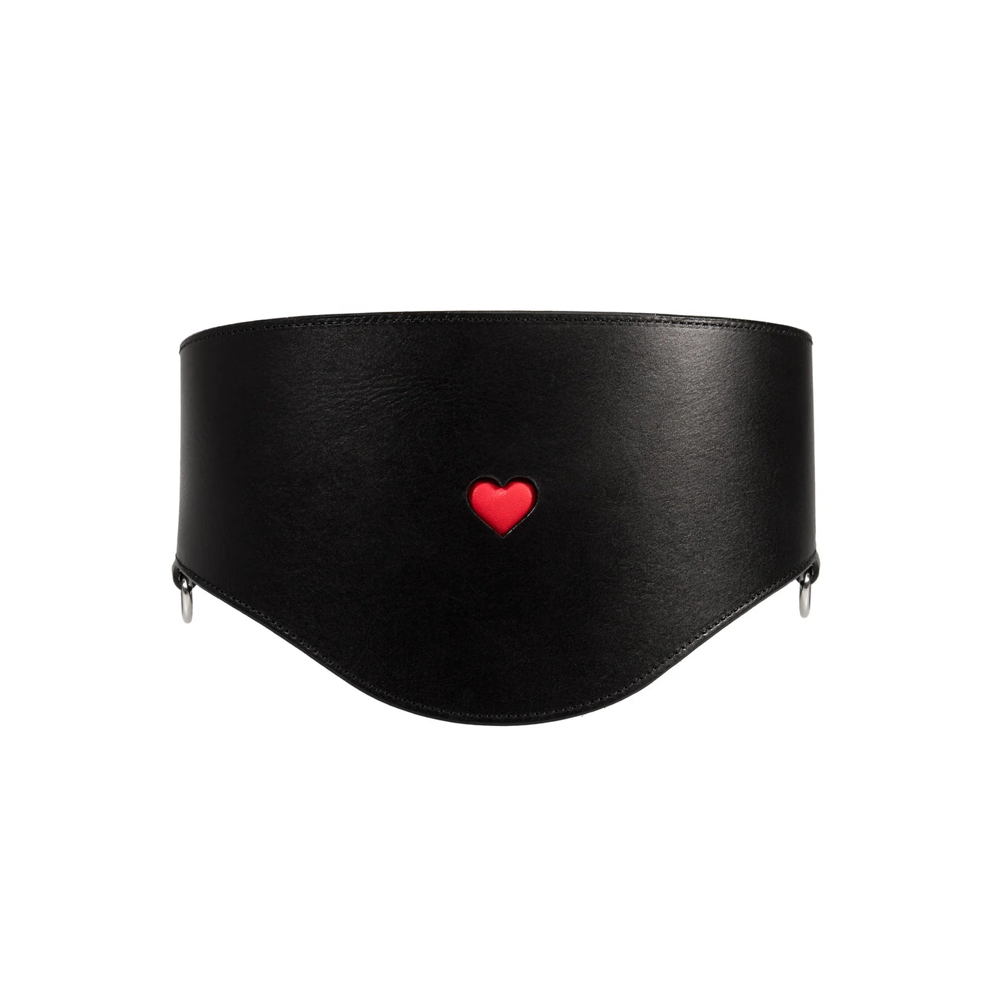 Leather Belt «Love» red