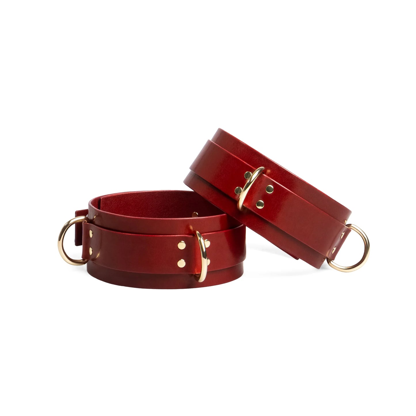 Leather Thighcuffs «Coven» red