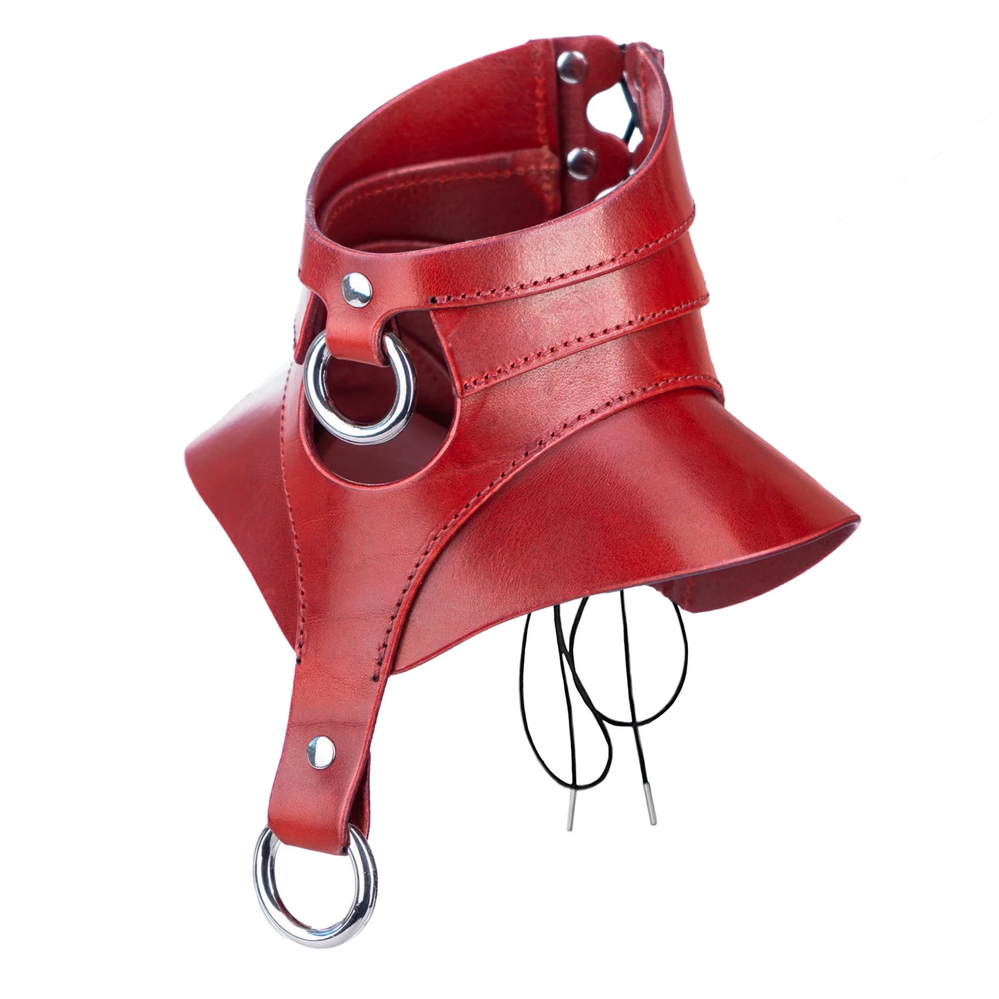 Leather Collar «Flare» red