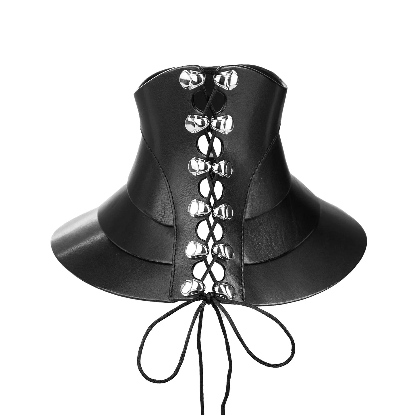 Leather Collar «Hold» red
