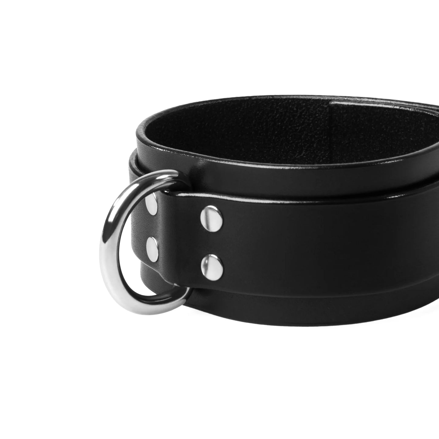 Leather Collar «Coven» black