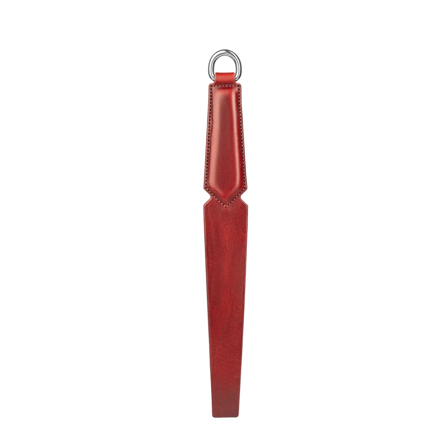 Leather Flogger «Obey» red