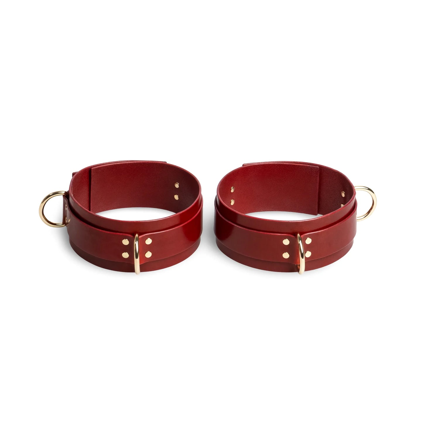 Leather Thighcuffs «Coven» red
