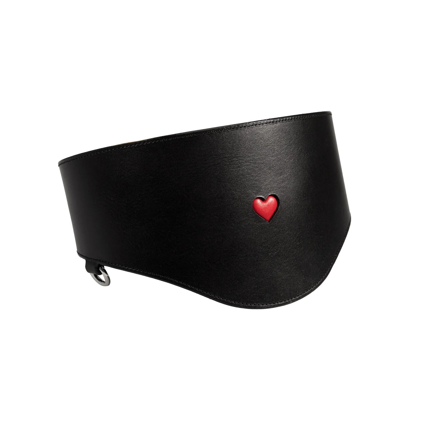 Leather Belt «Love» red