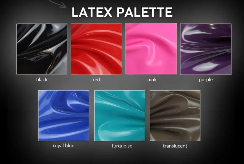 Latex Bottom «Obsidian» red