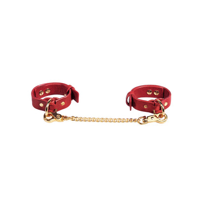 Leather Set «Obey» red