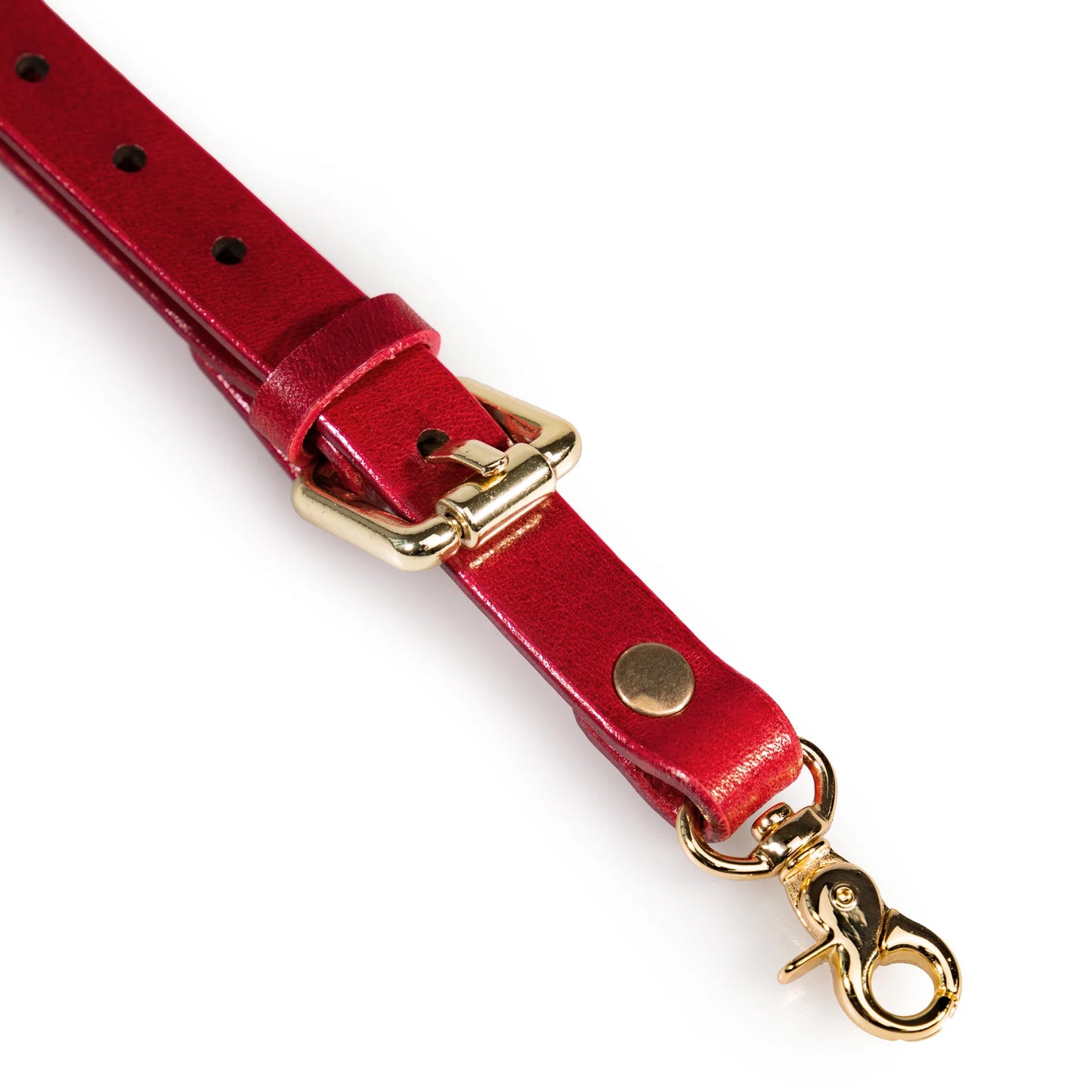 Leather Garters red