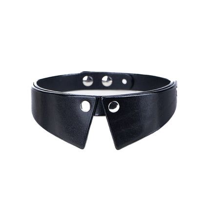 Leather Choker «Aria» red