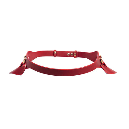 Leather Set «Obey» red