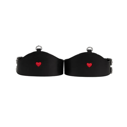 Leather Set «Love» red
