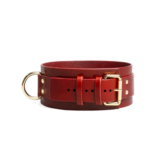Leather Collar «Coven» black