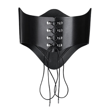 Leather Corset «Aegis»red