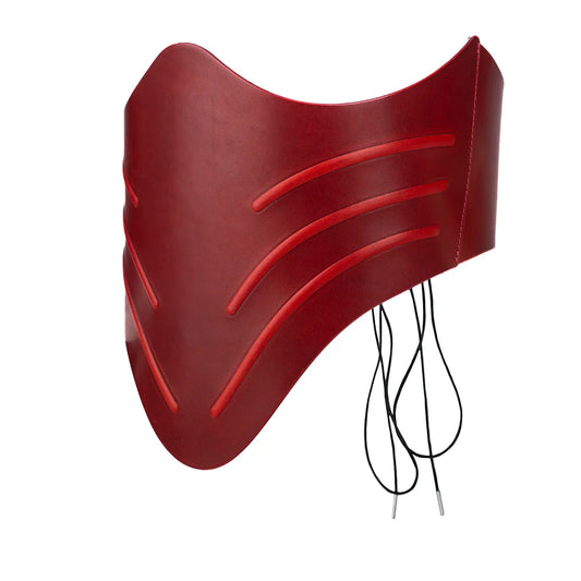 Leather Corset «Aegis»red