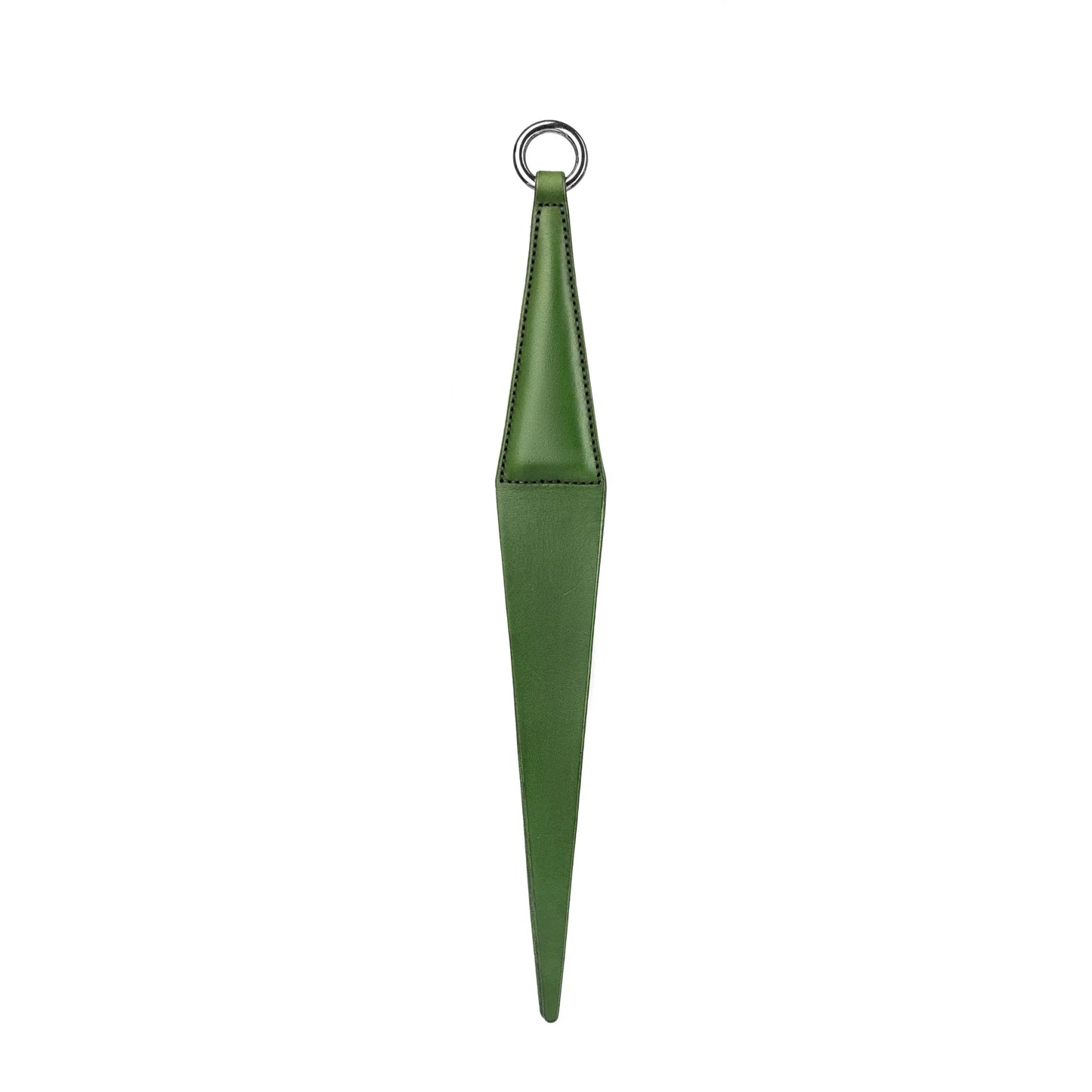 Leather Flogger «Spectra» green