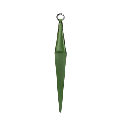 Leather Flogger «Spectra» green