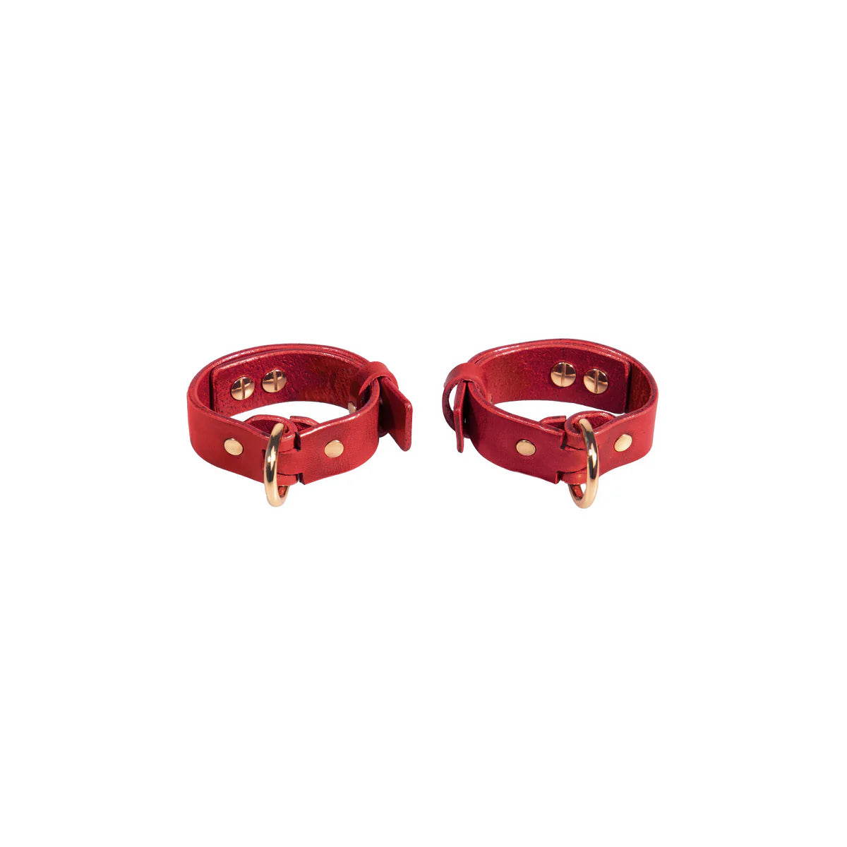 Leather Set «Obey» red
