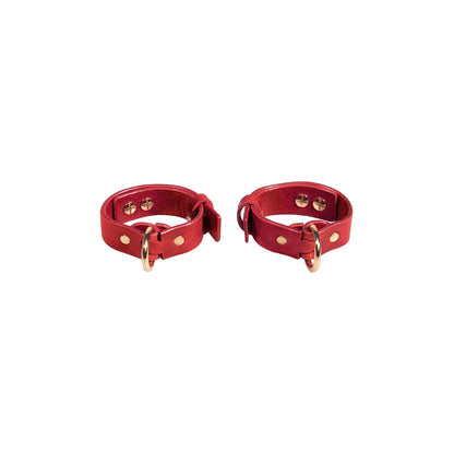 Leather Set «Obey» red