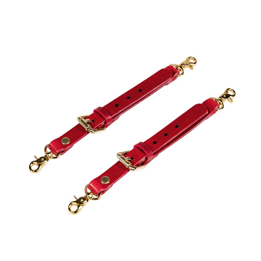 Leather Garters red