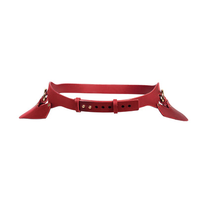 Leather Set «Obey» red
