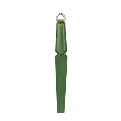 Leather Flogger «Obey» green
