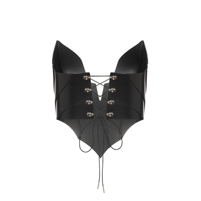 Leather Сorset "CoreTitan" black