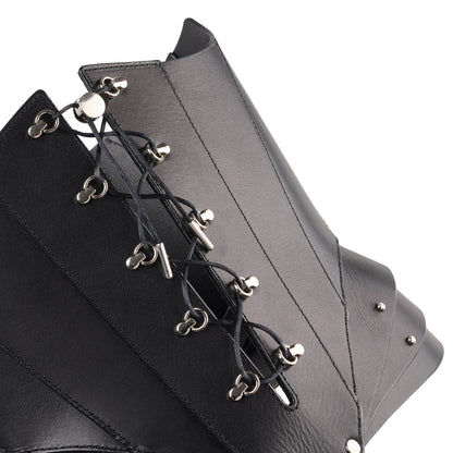 Leather Сorset "SpineX" black